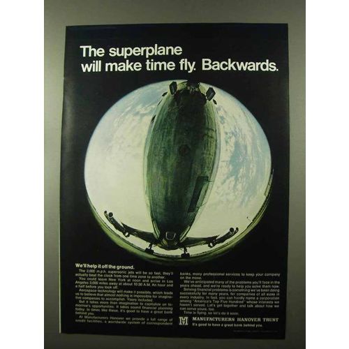 1966 Manufacturers Hanover Trust Ad - The Superplane