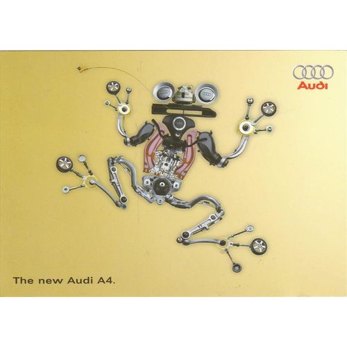 Audi A4 Motor Car Advertising Postcard (VO1163)