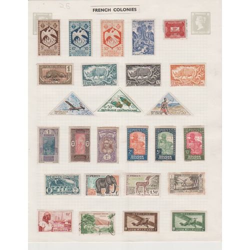 French Colonies 26 with Sudan French Equatorial Africa & Cameroons