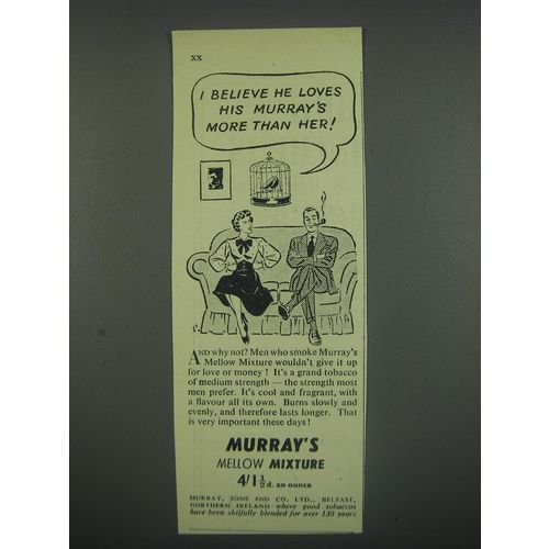 1949 Murray's Mellow Mixture Tobacco Ad