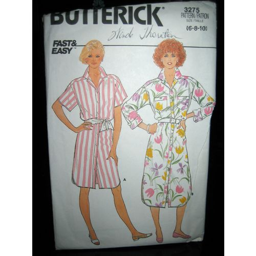 Vintage Butterick #3275 Misses Dress Pattern - Sizes 6/8/10
