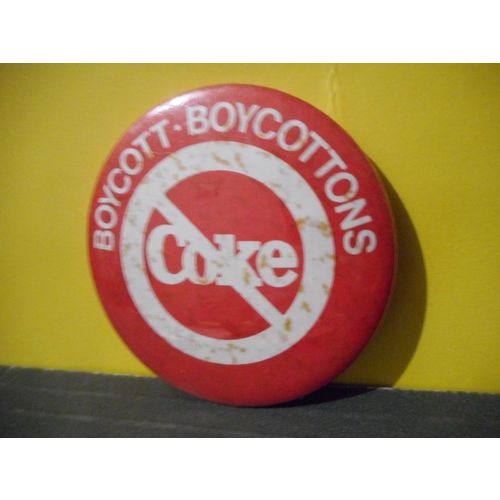Boycott Coke Pinback