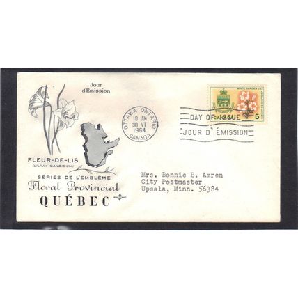 FDC Rose Craft 5c Fleur De Lis (Cachet-Typed/A) CV39355