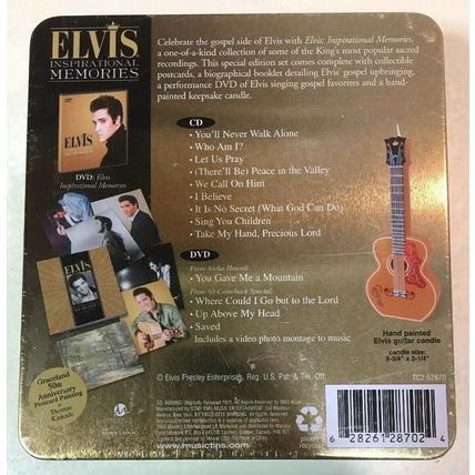 INSPIRATIONAL MEMORIES by ELVIS PRESLEY (CD + DVD, Tin -Collector’s Edition) NEW