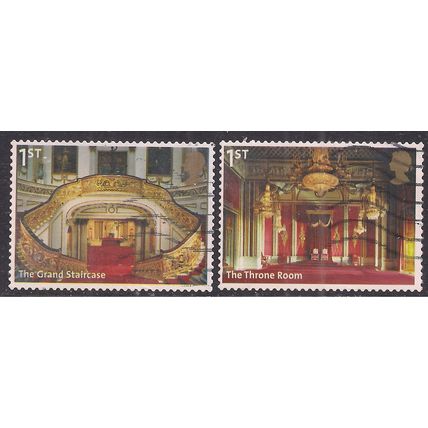 GB 2014 QE2 Set 1st x 2 Buckingham Palace SG 3595 - 6 Self Adhesive ( M1424 )