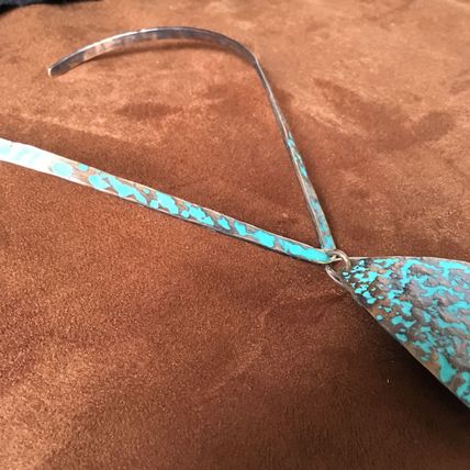 Patina Choker Style Necklace #375 USA Seller