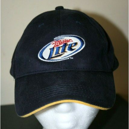 Coors Light & Miller Lite Collectible Beer Ball Caps Adjustable Size Blue & Red