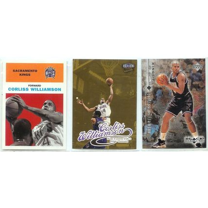 Corliss Williamson 10x card lot incl Inserts, Stickers