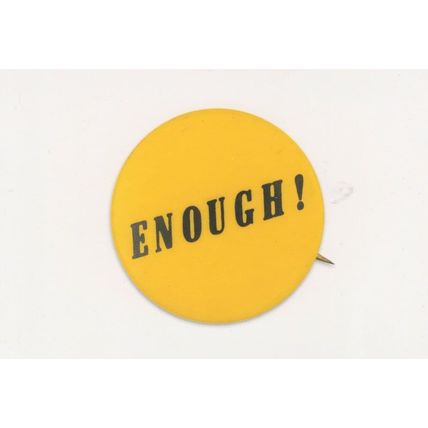 I've Had Enough Please Stop Protest Button Badge Postcard