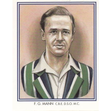 FG George Mann Middlesex Cricket Club Cricketer Rare Cigarette Card