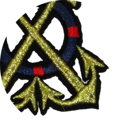 Navy Anchor Iron On Patch Naval Badge Decoration Motif Cross Anchors Life P345