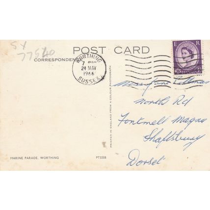 Marine Parade, Worthing Sussex Postcard (SX77540)