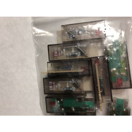 LOT 10 EM18 6/24 V DC TE CONNECTIVITY PTML0024 RED LED RELAY MODULES 6/24V DC,EN