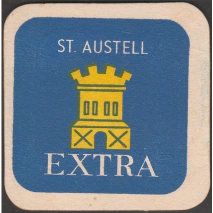 St Austell Extra, 1961 - St Austell Ales Beer Mat