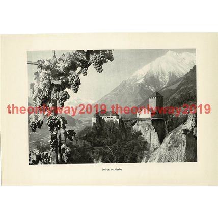 Merano (Meran), Tyrol, Italy, Book Illustration (Print), 1935