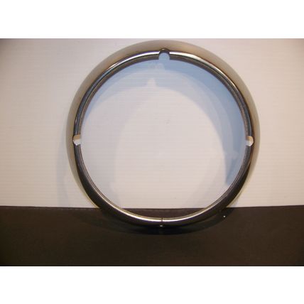 STAINLESS STEEL HEADLIGHT RING RAT ROD HOT ROD 9 1/16"