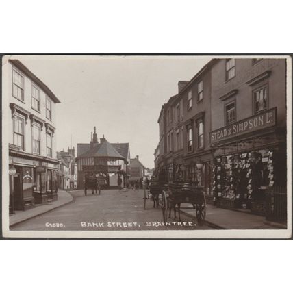 Bank Street, Braintree, Essex, 1914 - Bell RP Postcard