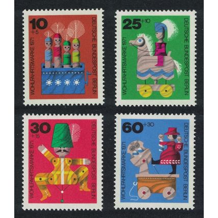 Berlin Wooden Toys 4v 1971 MNH SG#B407-B410