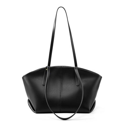 Genuine Leather Women Shoulder Purses and Handbags Black