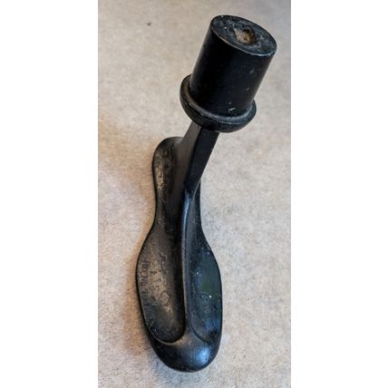 SHOE LAST Door Stop Metal Architectural Salvage Industrial Cobbler 1930s Antique