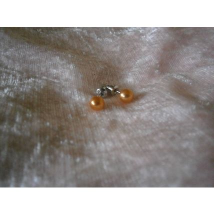 Peach Acrylic Earrings