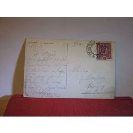 LANSTORFSKE HODY by Joza Uprka used antique postcard dated 1918 =