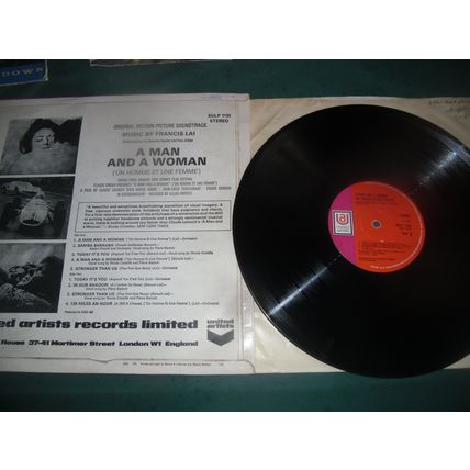 A MAN AND A WOMAN ORIGINAL MOTION PICTURE SOUND TRACK LP