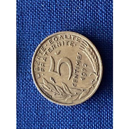 Umlaufmünze Frankreich 5 Centimes 1972