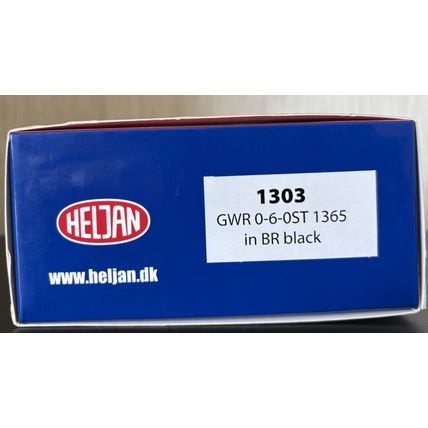 Heljan 1303 0-6-0 ST Saddle Tank Steam Loco BR Black '1365', DCC Fitted, VGC