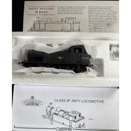 Bachmann 32-225 3F Jinty Renumbered 47447 BR Black L/Crest OO Gauge - VGC