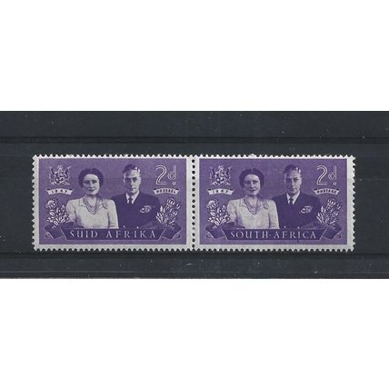 SouthAfrica.SG112 2d King George VI and Queen Elizabeth Pair.Mounted Mint.Aug25c