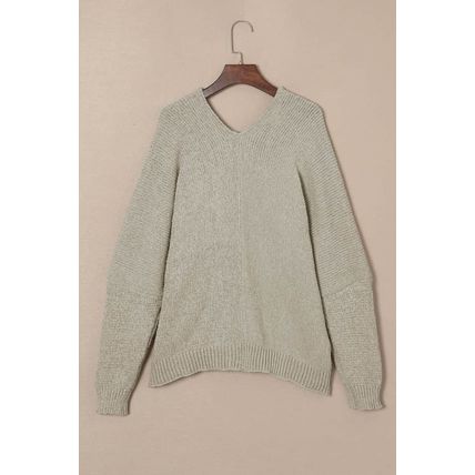 Gray Buttons Front Pocketed Sweater Cardigan