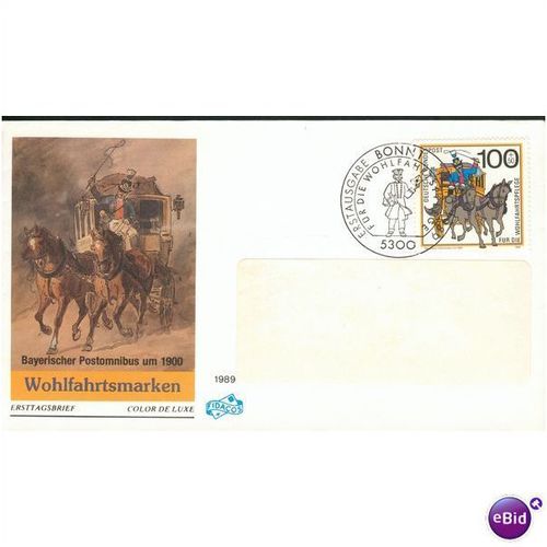 Germany FDC 1989 - SG 2289-2291 - Wohlfahrtsmarken x 3 set