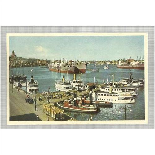 Sweden GOTEBORG Hamnen Trapiren Postcard by NYA (530)
