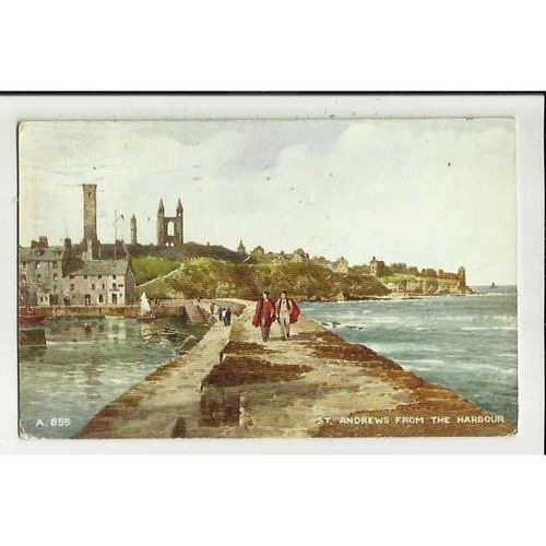 A855 Fife ST ANDREWS Valentine "Art Colour" Postcard