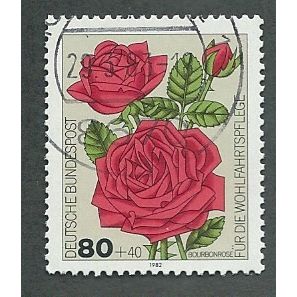 GER 1982 80pf+40 'CHARITY - ROSES' FINE USED (EBID43-199)