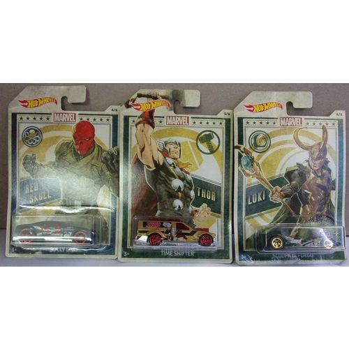 HOT WHEELS ' MARVEL ' 6 car set ( 2018 )