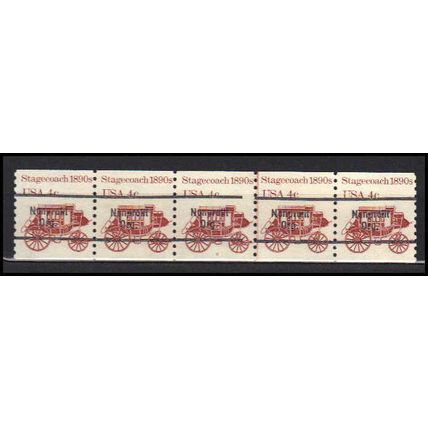 1898Ab 4c Stagecoach Fine MNH Dry Gum PNC 6/5 Line Gap AA0105
