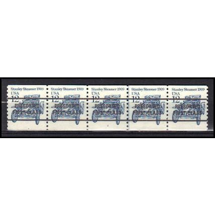 2132a 12c Stanley Steamer Fine MNH Dry Gum PNC 2/5 AA0440