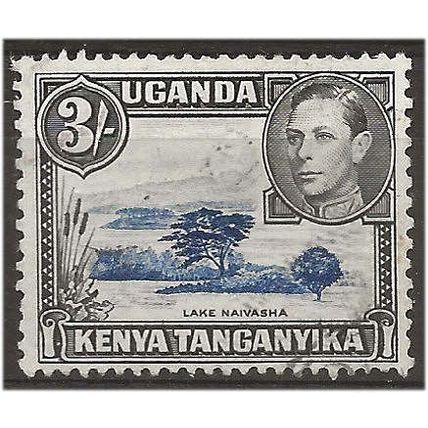 KUT 1938 SG147 3/- Dull Ultramarine & Black Perf 13x11.75 Mounted Mint ..
