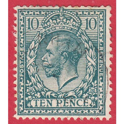 GB KGV 1924 10d TURQUOISE BLUE SG428 LIGHTLY USED