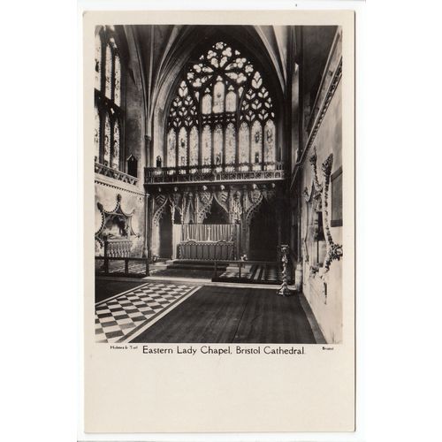 Eastern Lady Chapel Bristol Cathedral RP Postcard B11