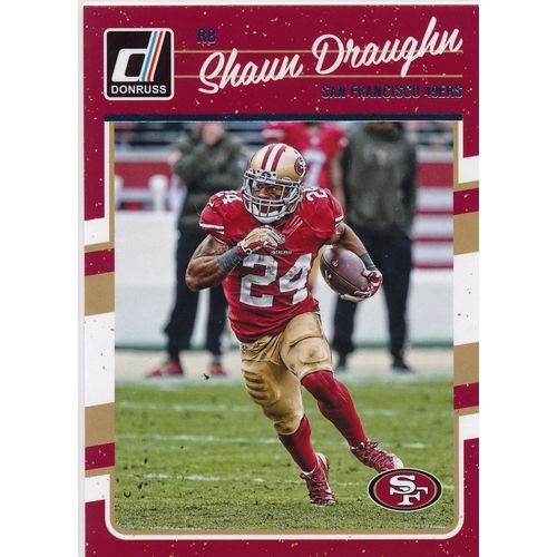 2016 Donruss Football 258 Shaun Draughn San Francisco 49ers