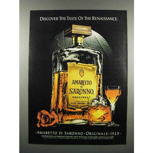 1983 Amaretto di Saronno Ad - Discover the Taste