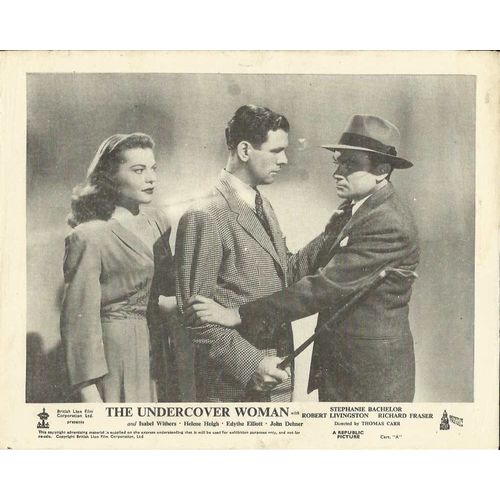 THE UNDERCOVER WOMAN Stephanie Bachelor, Robert Livingston F-O-H Stills (4)