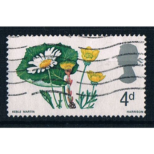 Great Britain 1967 SG719p gb93 British Wild Flowers 4d Used Stamp