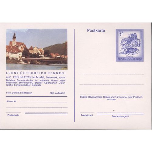 Austria unused - 3s pre-paid - 8130 Frohnleiten I'm Murtal, Steiermark