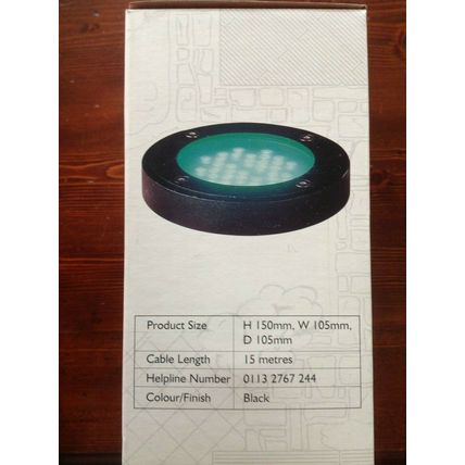 Ring Lutea Ground 12v 15 Led Lights Colour Green Garden Patio Deck lighting