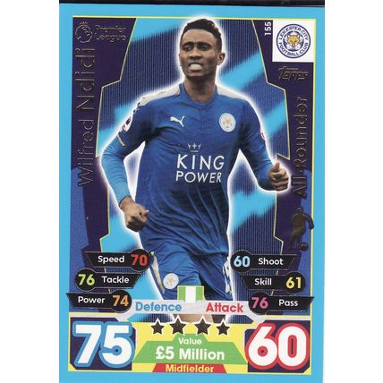 Match Attax 2017/2018 155 Wilfred Ndidi Leicester City