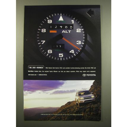 2001 Toyota 4Runner Advertisement